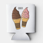 Rafraîchisseur Pour Canette Illustration du cône de crème glacée (Dos)