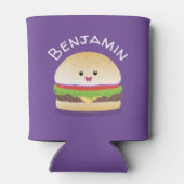 Rafraîchisseur Pour Canette Illustration du hamburger Cute kawaii (Dos)