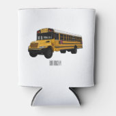 Rafraîchisseur Pour Canette Illustration d'un autobus scolaire (Devant)