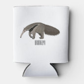 Rafraîchisseur Pour Canette Illustration d'un dessin animé d'Anteater (Devant)