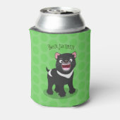 Rafraîchisseur Pour Canette Illustration d'un diable de Tasmanie affamé (Can Dos)