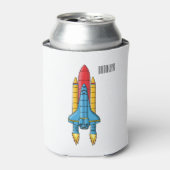 Rafraîchisseur Pour Canette Illustration d'un vaisseau de fusées (Can devant)