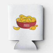 Rafraîchisseur Pour Canette Illustration d'une puce de pomme de terre (Dos)