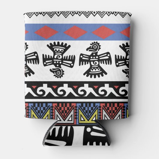 Rafraîchisseur Pour Canette Illustration ethnique des Amérindiens (Devant)