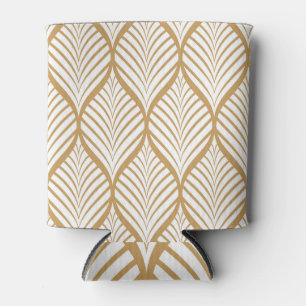 Rafraîchisseur Pour Canette Illustration géométrique Feuille Vintage sans soud