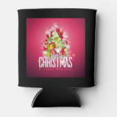 Rafraîchisseur Pour Canette Illustration graphique moderne de Noël rouge (Devant)