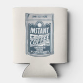 Rafraîchisseur Pour Canette Illustration instantanée de pop art café (Dos)