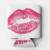 Rafraîchisseur Pour Canette Illustration isolée des lèvres rouges vides (Dos)