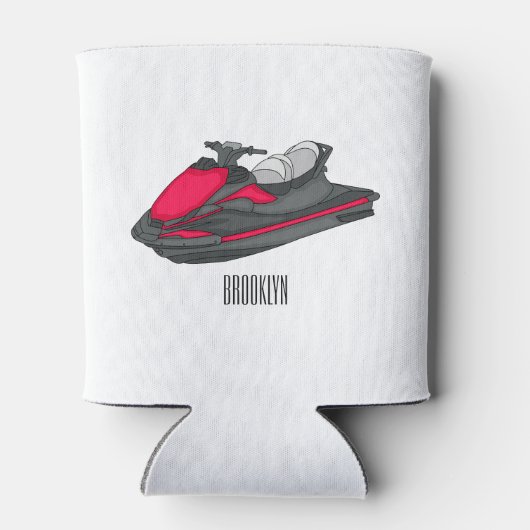 Rafraîchisseur Pour Canette Illustration Jet ski (Dos)