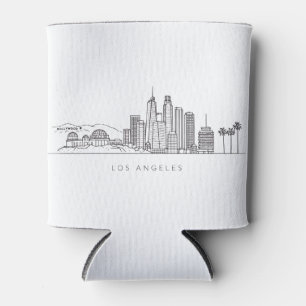 Rafraîchisseur Pour Canette Illustration minimaliste de la skyline de Los Ange