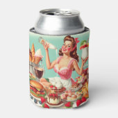 Rafraîchisseur Pour Canette Illustration vintage de l'alimentation (Can devant)