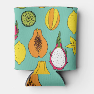Rafraîchisseur Pour Canette Illustration vintage Fruit sans joint