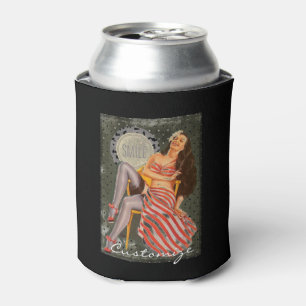Rafraîchisseur Pour Canette Illustration Vintage Retro Pin-up Thunder_Cove
