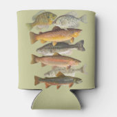 Rafraîchisseur Pour Canette Illustrations de poissons d'eau douce pour les sor (Dos)