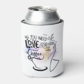 Rafraîchisseur Pour Canette Illustrations esthétiques, Café de fille (Can devant)