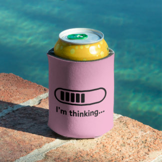 Rafraîchisseur Pour Canette I'm Thinking... Loading Progress Bar Pink Minimali