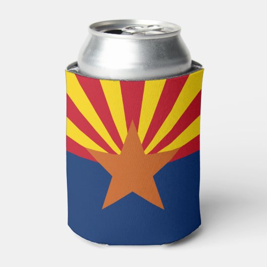 Rafraîchisseur Pour Canette Image du drapeau de l'État de l'Arizona (Can devant)