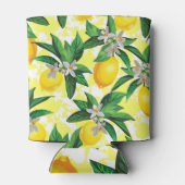 Rafraîchisseur Pour Canette Imaginaire citron : Motif Floral Créatif (Dos)