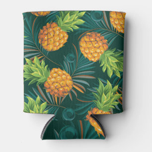 Rafraîchisseur Pour Canette Imaginaire tropical : Ananas et Palmiers