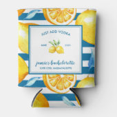 Rafraîchisseur Pour Canette Impression citron | Citrus Bachelorette personnali (Devant)