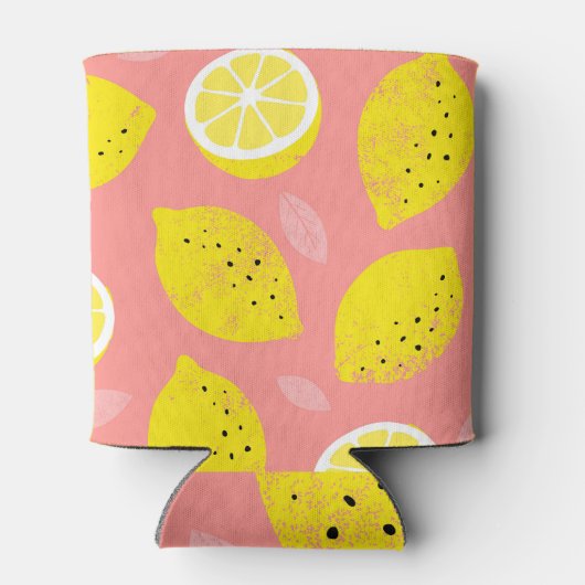 Rafraîchisseur Pour Canette Impression de citron, motif d'été brillant et tran (Dos)