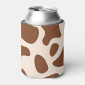 Rafraîchisseur Pour Canette Impression de vache rose et Brown (Can devant)