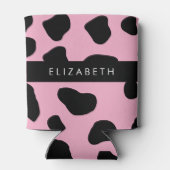 Rafraîchisseur Pour Canette Impression De Vache, Spots De Vache, Vache Rose, V (Dos)