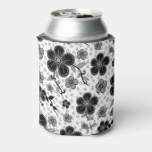 Rafraîchisseur Pour Canette Impression florale noir et blanc (Can Dos)