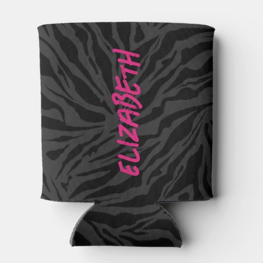 Rafraîchisseur Pour Canette Impression léopard sur charbon (Dos)