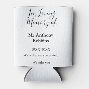 Rafraîchisseur Pour Canette In Love souvenir du nom funéraire conservation de 