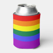 Rafraîchisseur Pour Canette Indicateur de la fierté arc-en-ciel (Can devant)