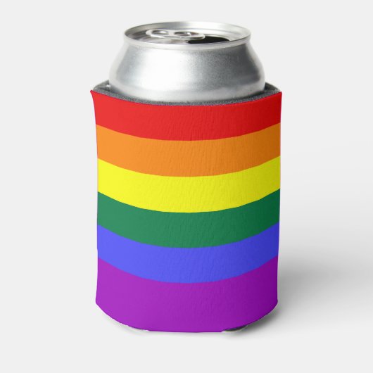 Rafraîchisseur Pour Canette Indicateur de la fierté arc-en-ciel (Can Dos)