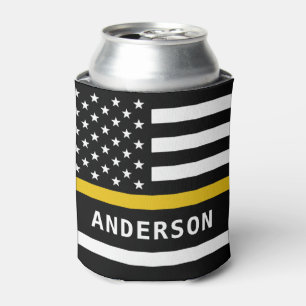 Rafraîchisseur Pour Canette Indicateur Dispatcher Personnalisé 911 Ligne Or Mi