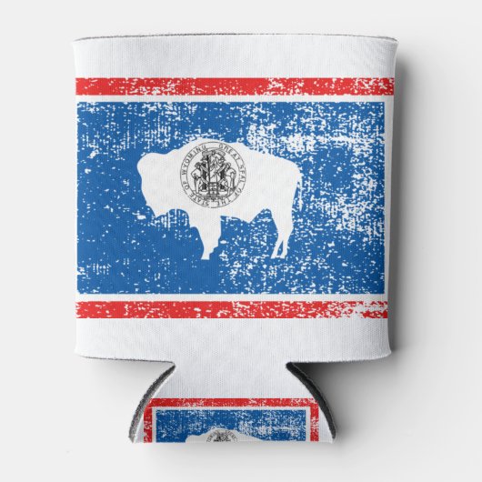 Rafraîchisseur Pour Canette Indicateur Wyoming Vintage (Devant)