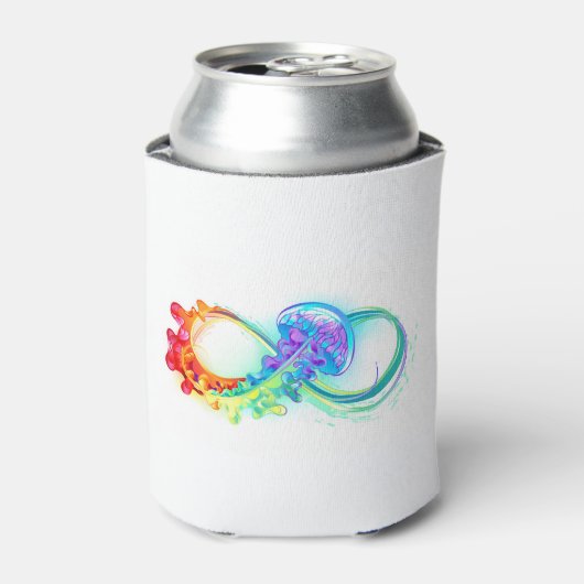 Rafraîchisseur Pour Canette Infinity avec Rainbow Jellyfish (Can devant)