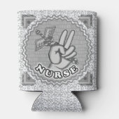 Rafraîchisseur Pour Canette Infirmière de Peace caduceus (Dos)