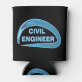 Rafraîchisseur Pour Canette Ingénieur civil bleu (Devant)