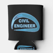 Rafraîchisseur Pour Canette Ingénieur civil bleu (Dos)