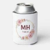 Rafraîchisseur Pour Canette Initiales mariage encadrées Mariage personnalisé D (Can Dos)