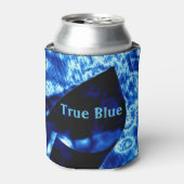 Rafraîchisseur Pour Canette Initiales personnalisées Abstraites True Blue Edgy (Can devant)
