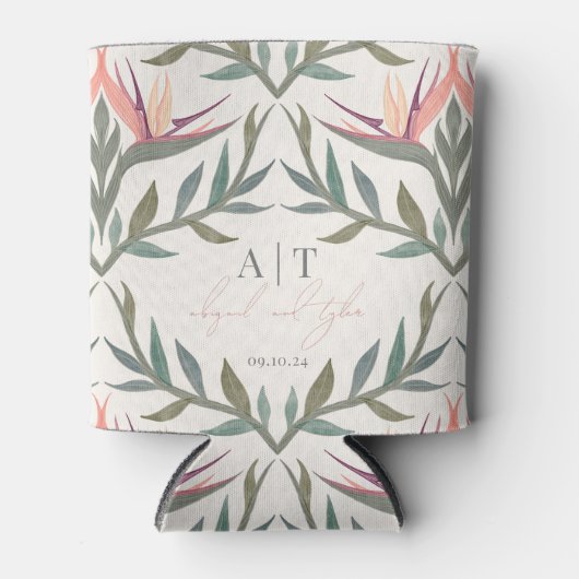 Rafraîchisseur Pour Canette Inséparables au Paradis Personnalisé (Devant)