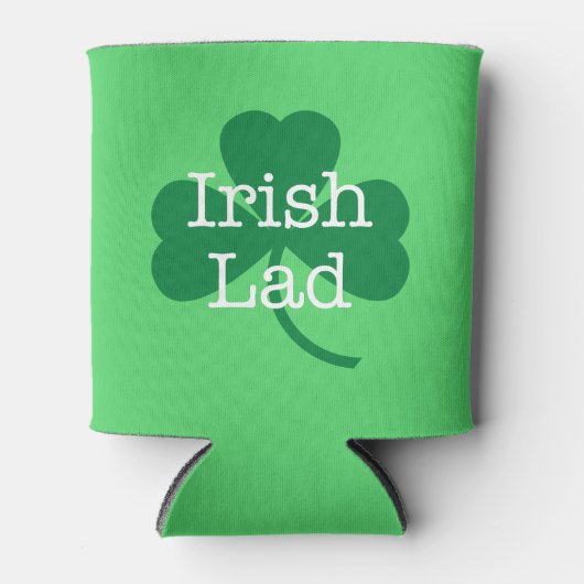 Rafraîchisseur Pour Canette Irish Lad St. Paddy's Day Shamrock Can Cooler (Devant)