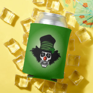 Rafraîchisseur Pour Canette Irish Skeleton Clown Green