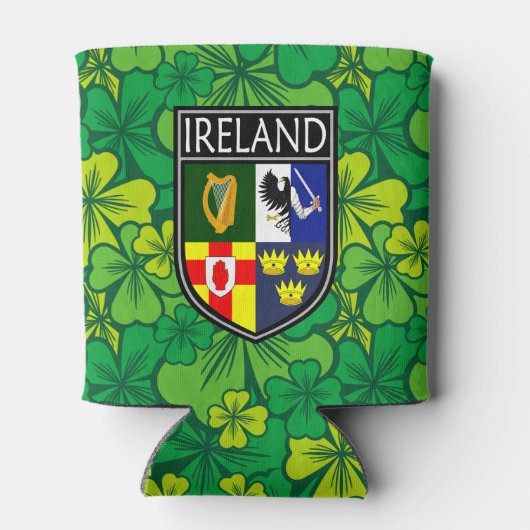 Rafraîchisseur Pour Canette Irlandais - Irlande Crest & Shamrock (Dos)