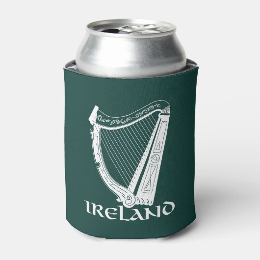 Rafraîchisseur Pour Canette Irlande Harp Design, Irish Harp (Can devant)