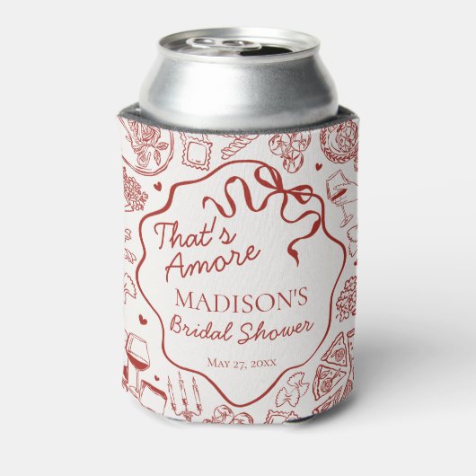 Rafraîchisseur Pour Canette Italian Pasta Thats Amore Bridal Shower Favor (Can Dos)