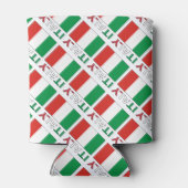 Rafraîchisseur Pour Canette Italie - Drapeau italien - Personnalisation verte (Dos)