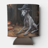 Rafraîchisseur Pour Canette Italien Greyhound Citrouille Halloween effrayant (Dos)
