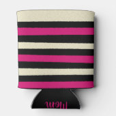 Rafraîchisseur Pour Canette Ivoire et roses chaudes Cool Motif simple (Dos)