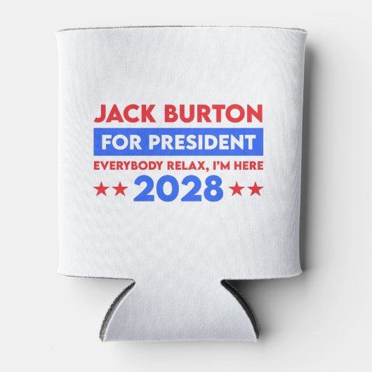 Rafraîchisseur Pour Canette Jack Burton Pour Président 2028 (Devant)